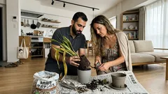 サンスベリアがしおれたら「栄養不足」より先に見ること——水と温度で立て直す手順と“浸け置き液”の注意点