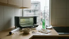トースターの扉がくもる・焦げ付く…その前に：重曹ペーストでやさしく落とす簡単掃除