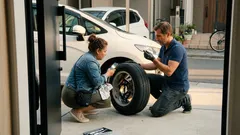 ホイール内側のベタつきは何を告げる?CVジョイントブーツの異変を見抜く